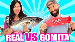 Comida de GOMA vs REAL PESCADO y algo muy ASQUEROSO EXTREMO 😱 Food Challenge  SandraCiresArt [upl. by Sion282]