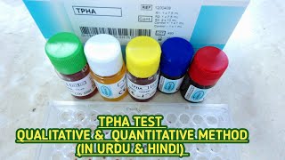 TPHA test for syphilis diagnosis Qualitative amp Quantitative methodStep by step explanationHindi [upl. by Anaujait325]