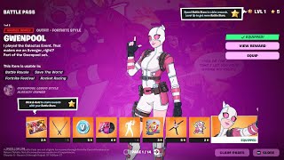 NEW Fortnite Chapter 5 Season 4 Battle Pass ALL TIERS 1100 [upl. by Anayad]