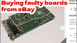 £12 faulty motherboard from eBay  can i fix it ASUS Vivobook 15 X512FA laptop repair [upl. by Alpheus]