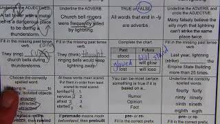 Q18 Wednesday Language Review  Pronouns Tense and Prefixes [upl. by Sueaddaht]