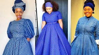 Shweshwe Traditional Dresses 2024 Good Looking Shweshwe Dresses Collections Suitable for Ladies [upl. by Juno]