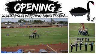 OPENING  2024 Kapolei Marching Band Festival [upl. by Enidlarej]