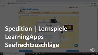 Seefrachtzuschläge  LearningApp  Seefracht  Prüfungsvorbereitung Spedition amp Logistik [upl. by Gayl]