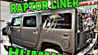 BEDLINERRAPTOR LINER PAINT JOB HUMMER H2 [upl. by Dunc920]