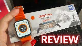 SMARTWATCH T800 ULTRA  MELHOR CUSTO BENEFÍCIO REVIEW COMPLETO ✅ [upl. by Barr]