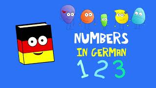 🇩🇪 German 1 to 10 childrens song  Deutsche Zahlen Lied für Kinder [upl. by Mil]