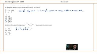 Prova de professor de matemática Banca IAN [upl. by Allesor]