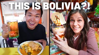 WHAT TO SEE IN LA PAZ  BOLIVIAN FOOD TOUR  BOLIVIA TRAVEL VLOG [upl. by Eesak]