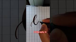 calligraphy letter Ghow to write calligraphy Gshortvideo calligraphy [upl. by Acysej]