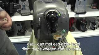 Philips Saeco Xsmall espressomachine in het chrome en zwart Compact en eenvoudig Video Demo [upl. by Hemetaf]