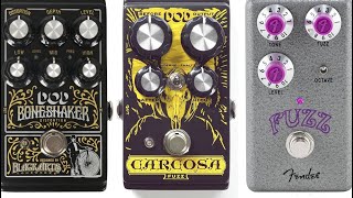 Doom tones by Dod Boneshaker Dod Carcosa Fender Hammertone Octave Fuzz [upl. by Nemracledairam405]