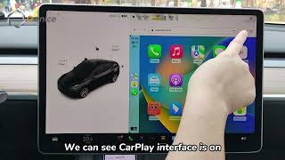 Ownice T Box Tutorial Wireless CarPlay amp AirPlay for Tesla [upl. by Yliab]