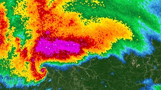 2012 Salyersville KY Supercell Radar Loop [upl. by Yesnnyl993]