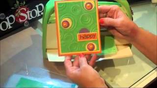 Cuttlebug Machine with Embossing Folders  Embossing Folder Tutorial Series 1 [upl. by Ahseiuqal610]