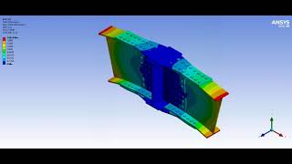 Frictional joining of beams with bolts in ANSYS Workbench [upl. by Petra420]