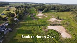 Drone Views of Heron Cove Wixom Lake forest 7272024 Dam Pontoon Alley Links below to more [upl. by Jonati]