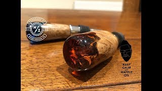 WOODTURNING RESIN BOTTLE STOPPERS [upl. by Schnurr]