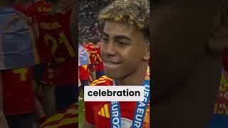 Lamine Yamal on Spain winning the Euro 2024 Final ❤️ spain yamal euro2024 soccer [upl. by Oranneg]