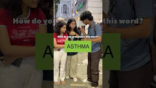 How do you pronounce ASTHMA🤔 shorts [upl. by Orv]