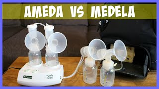 Medela Pump In Style vs Ameda Purely Yours Double Electric Breast Pump Comparison Review [upl. by Madalena]