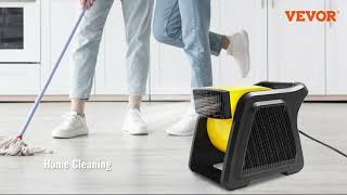 VEVOR Pivoting Utility Fan 600 CFM High Velocity Floor Blower for Drying [upl. by Yngad]