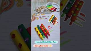 How To Make Hiliter pen Using Earbuds  Easiest kids Craft idea viralshort youtubeshorts shorts [upl. by Smalley]