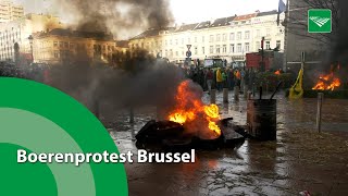 Boerenprotest Brussel ‘We blijven strijden’ [upl. by Nosmas]