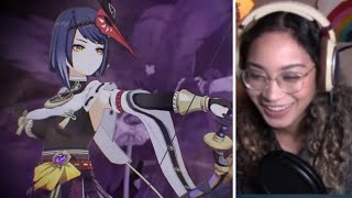 Character Demo  quotKujou Sara Thunderous Devotionquot Reaction  Genshin Impact  Lorie on Twitch [upl. by Oileduab]