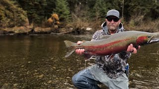 Fishing for steelhead in Yakutat Alaska Mining Steel [upl. by Ollayos163]