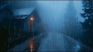 😴 Fall Asleep in 5 minutes with the Sounds of Heavy Rain amp Thunder at Late Night in the Hill House [upl. by Shank547]