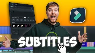 Learn How to Create MrBeasts Subtitles like a Pro  Filmora 12 [upl. by Mccallum]