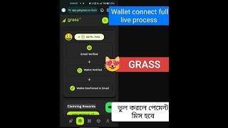 Grass Wallet Connect  সব verify না হলে পেমেন্ট দিবে না  grass [upl. by Tingley]