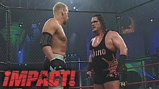 BARBED WIRE STEEL CAGE Christian Cage vs Rhino FULL MATCH  iMPACT November 16 2006 [upl. by Adnawed]