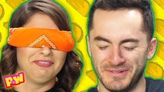 CaptainSparklez  MYSTERY Taco Challenge Weird taco combination blind taste test  pocketwatch [upl. by Dedie45]