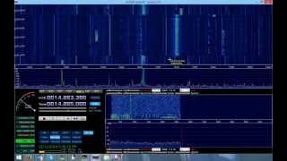 IC7410 Panadapter  20m demo [upl. by Carlin]