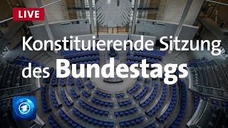 Konstituierende Sitzung des Bundestages  via Phoenix [upl. by Aelyk]