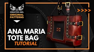 How to make leather Ana Maria Tote Bag [upl. by Enoj]