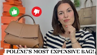 POLENE MOKKI 👜 Is the newest release worth the price  Review what fits inside strap length [upl. by Lorac683]