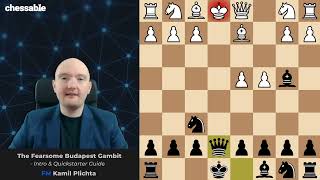 The Budapest Gambit in Chess explained by FM Kamil Plichta [upl. by Gae340]