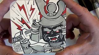 LEGO COASTER DOODLING 007Lord GarmadonNINJAGO [upl. by Jem]