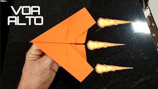 Como fazer um AVIÃO DE PAPEL que voa alto [upl. by Zack]