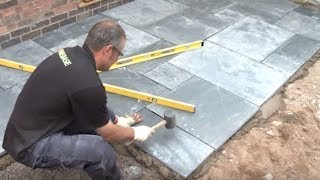 How To Lay A Patio  Expert Guide To Laying Patio Slabs  Garden Ideas amp Tips  Homebase [upl. by Bloch]