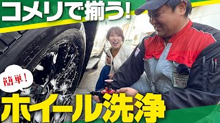 【ホイール洗浄】人気のコメリ洗車グッズを使ってランクルプラドをピカピカにしたい！【洗車チャレンジ】 [upl. by Sineray]