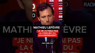 Mathieu Lefèvre était ce matin linvité politique de JeanJacques Bourdin sur Sud Radio sudradio [upl. by O'Rourke750]