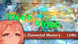 1000 Elemental Mastery Burgeon Yanfei  Genshin Impact [upl. by Cawley681]