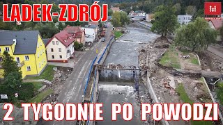 LądekZdrój 2 tygodnie po powodzi Straty są ogromne trwa wielkie sprzątanie i naprawa zniszczeń [upl. by Boj854]