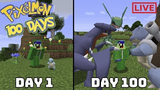 Pixelmon 100 DAYS Day 64 LIVE [upl. by Hermes]