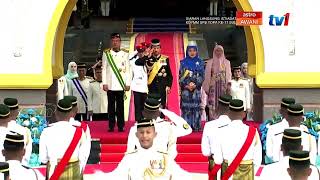 Sultan Brunei Sultan Hassanal Bolkiah amp isteri tiba di Istana Negara [upl. by Christoforo]