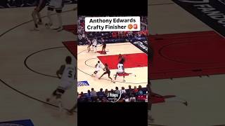 Anthony Edwards Crafty Finisher 🏀🚨 basketballtraining basketballcoach basketballmoves [upl. by Yenots]